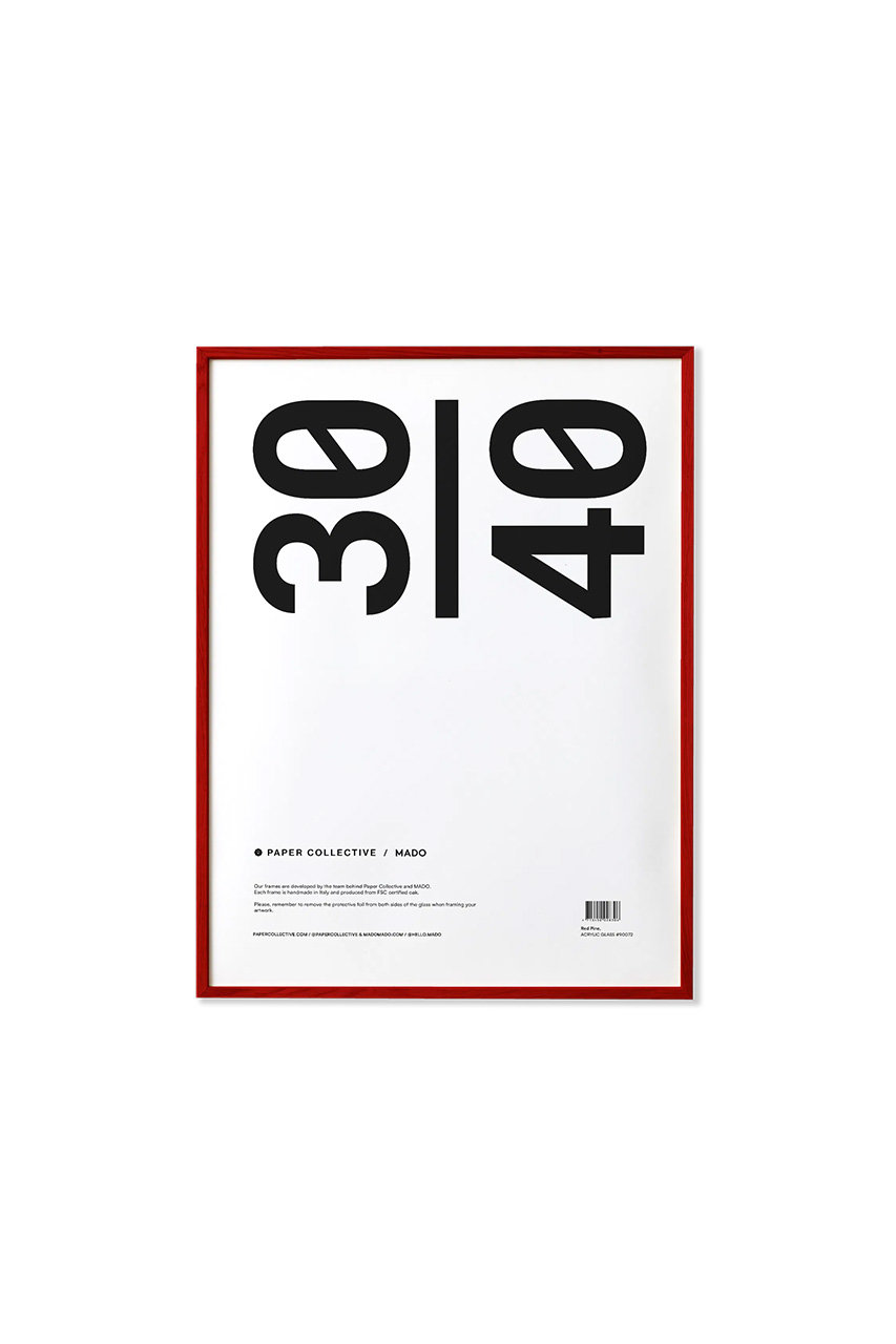 ペーパーコレクティブ/PAPER COLLECTIVEのフレーム 30×40cm【メーカー取り寄せ】(レッド/90045)