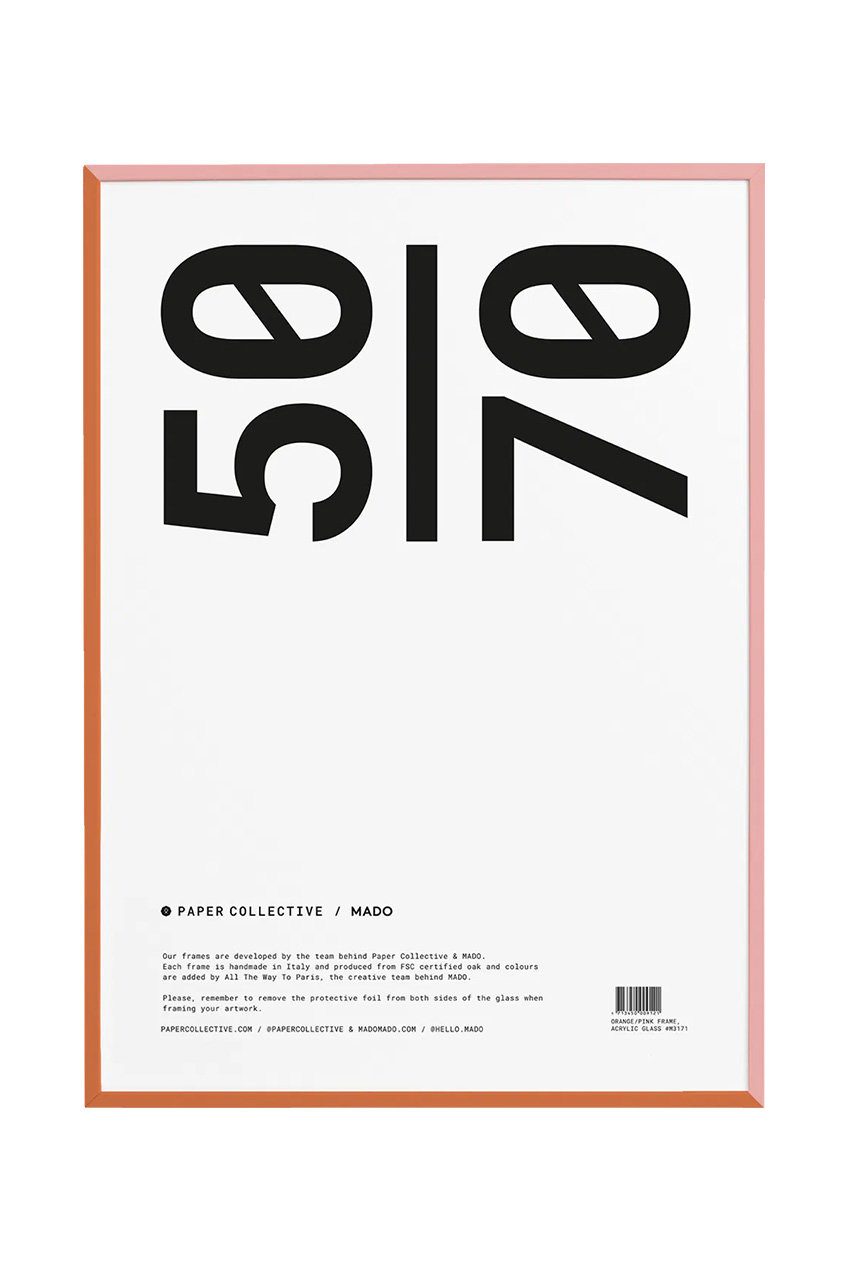 ペーパーコレクティブ/PAPER COLLECTIVEのフレーム 50×70cm【メーカー取り寄せ】(オレンジ／ピンク/90046)