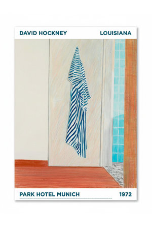 ルイジアナ近代美術館/LOUISIANA MUSEUM OF MODERN ARTの【ポスター】デイヴィッド・ホックニー／Park Hotel Munich (1972)【メーカー取り寄せ】(510500/510501)