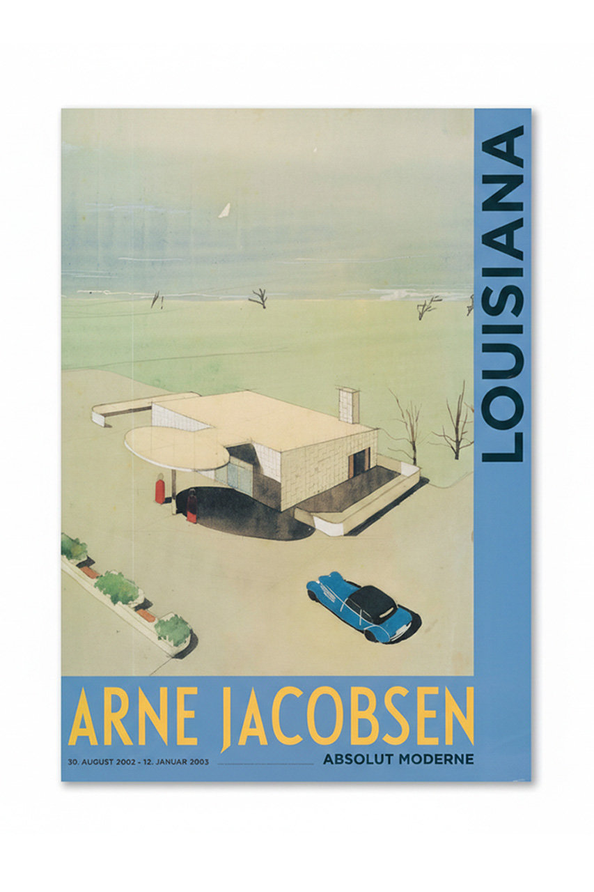 ルイジアナ近代美術館/LOUISIANA MUSEUM OF MODERN ARTの【ポスター】アルネ・ヤコブセン／Skovshoved Gas Station (1937)【メーカー取り寄せ】(-/11243)