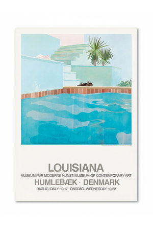 ルイジアナ近代美術館/LOUISIANA MUSEUM OF MODERN ARTの【ポスター】デイヴィッド・ホックニー／Pool and steps【メーカー取り寄せ】(510500/510501)