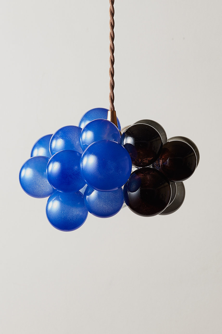 オカベマキコ/okabemakikoの【予約販売】【抽選販売】しゃぼんランプ J(グレー×ブルー グラデーション/J)