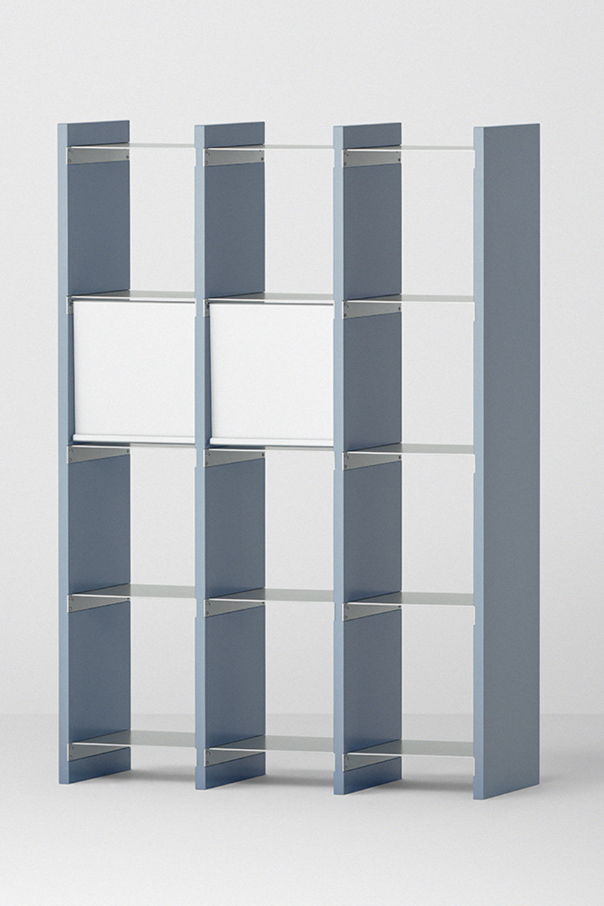 ワンス/ONCEのShelf 30／Four 3(ブルーグレー/ON-SH30-F3-BG)