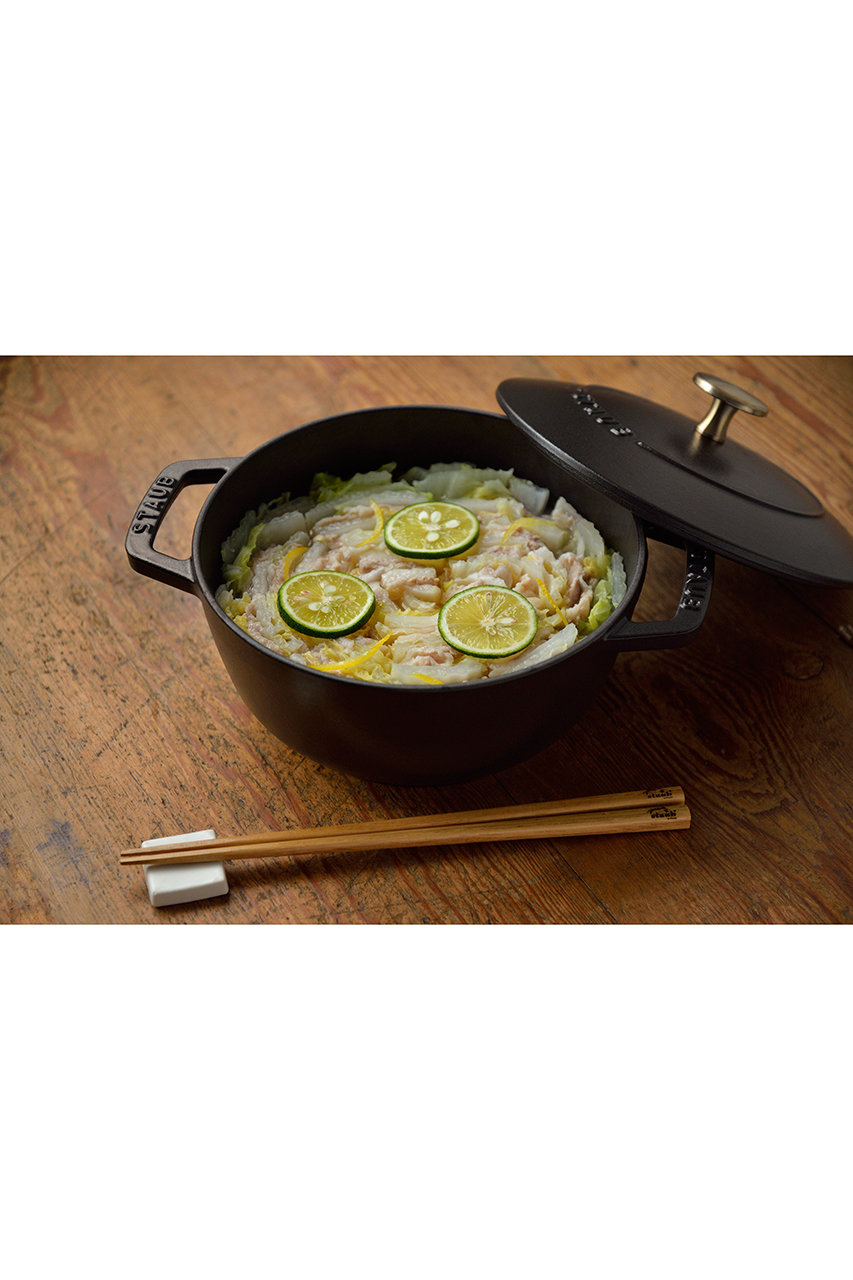 STAUB(ストウブ)｜ブレイザー・ソテーパン 24cm/ブラック の通販