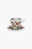 【SERAX×MARNI】ミッドナイト フラワーズ カプチーノカップ＆ソーサー 2客セット