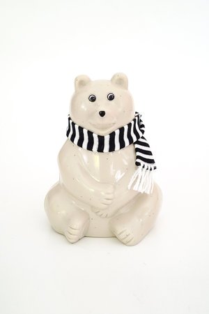 パラセット/palasetのPolar Bear しろくま貯金箱 2026 マフラー付
