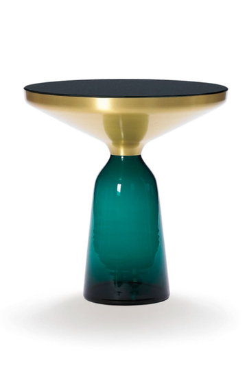 Classicon BELL SIDE TABLE glass black/emerald green