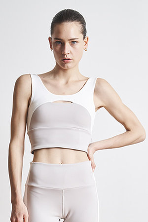 ウィメンズヘルス/Women's HealthのバイカラーブラTOP【Style Boat Market】